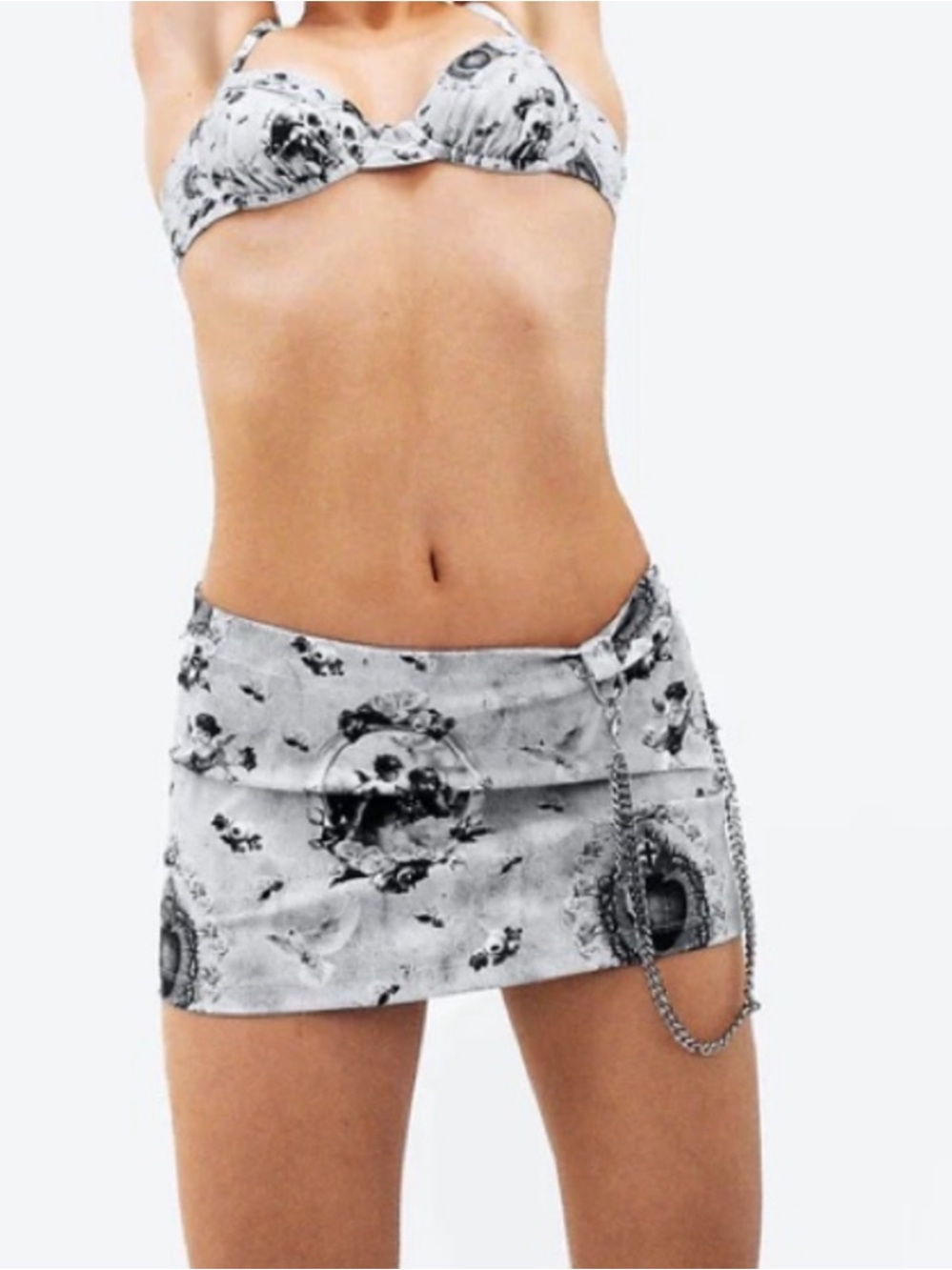 Miaou Gray Binx Mini Skirt in Paradiso- XS - Like New